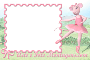Moldura Personagens - Angelina Ballerina Moldura Personagens - Angelina Ballerina