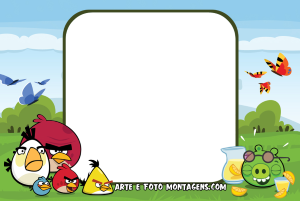 Moldura Personagens - Angry Birds Moldura Personagens - Angry Birds