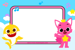 Moldura Personagens - Baby Shark Pinkfong Moldura Personagens - Baby Shark Pinkfong