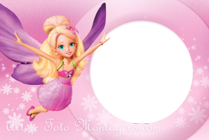 Moldura Personagens - Barbie Polegarzinha Moldura Personagens - Barbie Polegarzinha