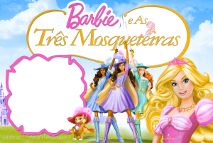 Moldura Personagens - Barbie E As Tres Mosqueteiras Moldura Personagens - Barbie E As Tres Mosqueteiras