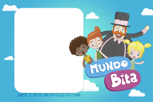 Moldura Personagens - Bita Mundo Bita 3 Moldura Personagens - Bita Mundo Bita 3