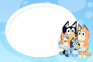 Moldura Personagens - Bluey Moldura Personagens - Bluey