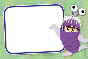 Moldura Personagens - Boo Monstros Sa Moldura Personagens - Boo Monstros Sa