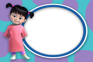 Moldura Personagens - Boo Monstros Moldura Personagens - Boo Monstros