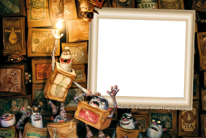 Moldura Personagens - Boxtrolls Moldura Personagens - Boxtrolls