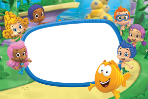 Moldura Personagens - Bubble Guppies Moldura Personagens - Bubble Guppies