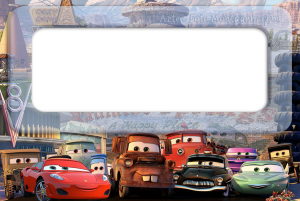 Moldura Personagens - Carros2 Moldura Personagens - Carros2