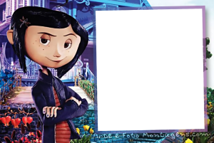 Moldura Personagens - Coraline Moldura Personagens - Coraline