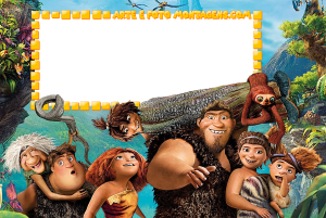 Moldura Personagens - Croods Moldura Personagens - Croods