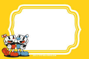 Moldura Personagens - Cuphead Moldura Personagens - Cuphead