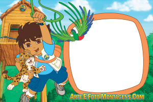 Moldura Personagens - Diego Go Moldura Personagens - Diego Go