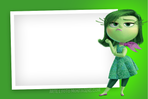 Moldura Personagens - Divertidamente Nojinho Disgust Moldura Personagens - Divertidamente Nojinho Disgust