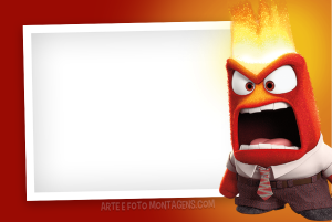 Moldura Personagens - Divertidamente Raiva Anger Moldura Personagens - Divertidamente Raiva Anger