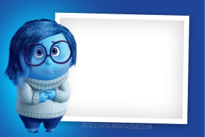 Moldura Personagens - Divertidamente Tristeza Sadness Moldura Personagens - Divertidamente Tristeza Sadness