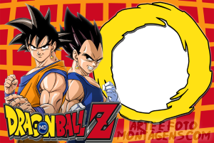 Moldura Personagens - Dragon Ball Z Goku Moldura Personagens - Dragon Ball Z Goku