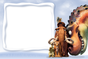 Moldura Personagens - Era Do Gelo Sid Many Diego Scrat Moldura Personagens - Era Do Gelo Sid Many Diego Scrat