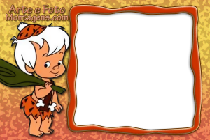 Moldura Personagens - Flinstones Bambam Moldura Personagens - Flinstones Bambam