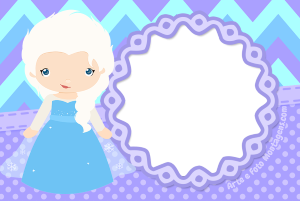 Moldura Personagens - Frozen Baby Elsa Moldura Personagens - Frozen Baby Elsa