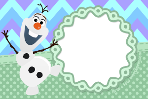 Moldura Personagens - Frozen Baby Olaf Moldura Personagens - Frozen Baby Olaf