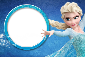 Moldura Personagens - Frozen Elsa Moldura Personagens - Frozen Elsa