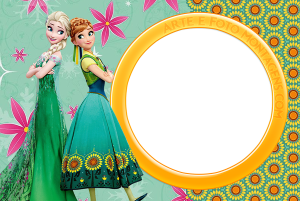 Moldura Personagens - Frozen Fever Moldura Personagens - Frozen Fever