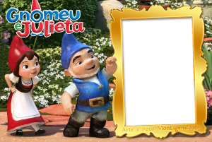 Moldura Personagens - Gnomeu E Julieta Moldura Personagens - Gnomeu E Julieta