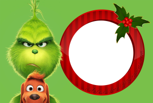 Moldura Personagens - Grinch Moldura Personagens - Grinch