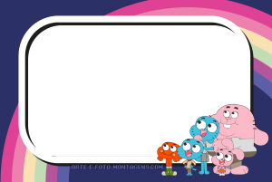 Moldura Personagens - Gumball Moldura Personagens - Gumball