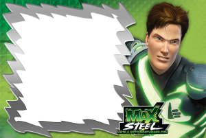 Moldura Personagens - Hot Wheels Max Steel Moldura Personagens - Hot Wheels Max Steel