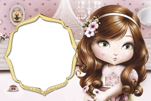 Moldura Personagens - Jolie Boneca 3 Moldura Personagens - Jolie Boneca 3