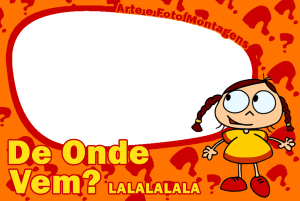 Moldura Personagens - Kika De Onde Vem Moldura Personagens - Kika De Onde Vem