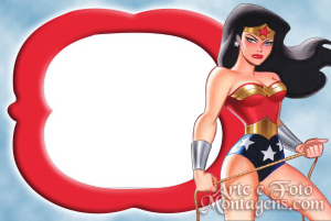 Moldura Personagens - Liga Da Justica Mulher Maravilha Moldura Personagens - Liga Da Justica Mulher Maravilha