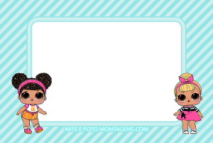 Moldura Personagens - Lol Surprise Azul Moldura Personagens - Lol Surprise Azul