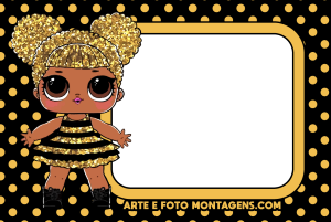 Moldura Personagens - Lol Surprise Queen Bee Moldura Personagens - Lol Surprise Queen Bee