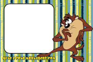 Moldura Personagens - Looney Tunes Taz Moldura Personagens - Looney Tunes Taz