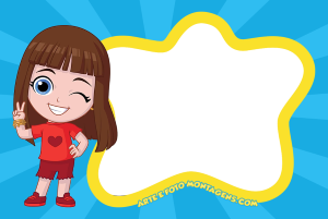 Moldura Personagens - Luccas Neto E Giovanna Moldura Personagens - Luccas Neto E Giovanna
