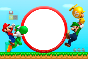Moldura Personagens - Mario Super Moldura Personagens - Mario Super