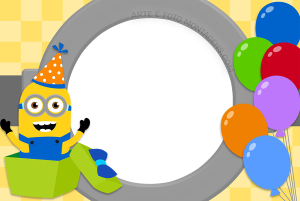 Moldura Personagens - Meu Malvado Favorito Minions Aniversario Presente Moldura Personagens - Meu Malvado Favorito Minions Aniversario Presente