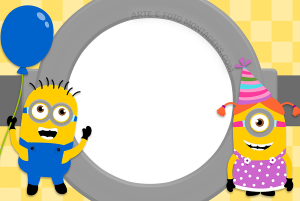 Moldura Personagens - Meu Malvado Favorito Minions Aniversario Moldura Personagens - Meu Malvado Favorito Minions Aniversario