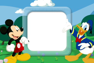 Moldura Personagens - Mickey Pato Donald Moldura Personagens - Mickey Pato Donald