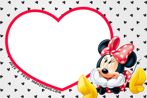 Moldura Personagens - Mickey Minnie Love Moldura Personagens - Mickey Minnie Love