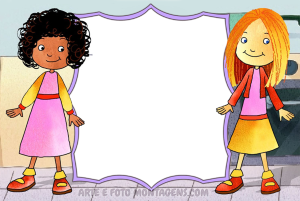 Moldura Personagens - Milly E Molly Moldura Personagens - Milly E Molly