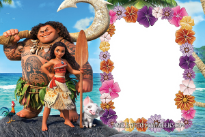 Moldura Personagens - Moana Moldura Personagens - Moana