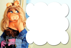 Moldura Personagens - Muppets Piggy Moldura Personagens - Muppets Piggy