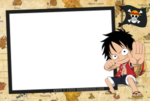 Moldura Personagens - One Piece Luffy Moldura Personagens - One Piece Luffy
