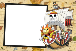Moldura Personagens - One Piece Thousand Sunny Moldura Personagens - One Piece Thousand Sunny
