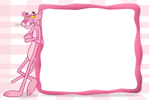 Moldura Personagens - Pantera Cor De Rosa Moldura Personagens - Pantera Cor De Rosa