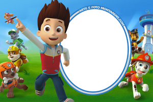 Moldura Personagens - Patrulha Canina Paw Patrol Moldura Personagens - Patrulha Canina Paw Patrol