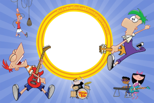 Moldura Personagens - Phineas E Ferb Moldura Personagens - Phineas E Ferb